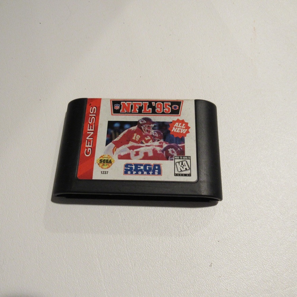 NFL 95 Sega Genesis Football Cartridge Only 2